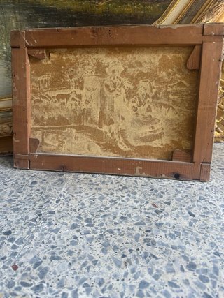 Antiguo óleo sobre lienzo