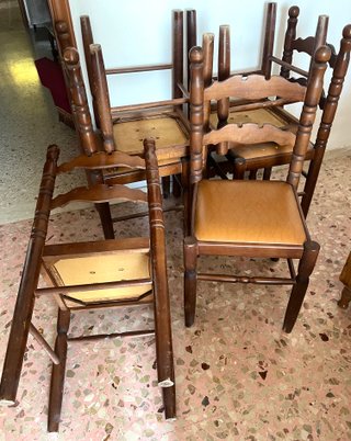 Lotto di 6 sedie vintage- prezzo trattabile