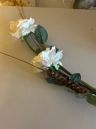 Rosas artificiales decorativas
