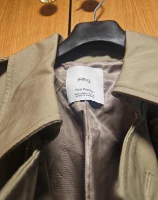 Gabardina Mango Beige Talla L