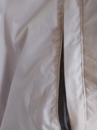 Giubbino impermeabile estivo unisex bianco