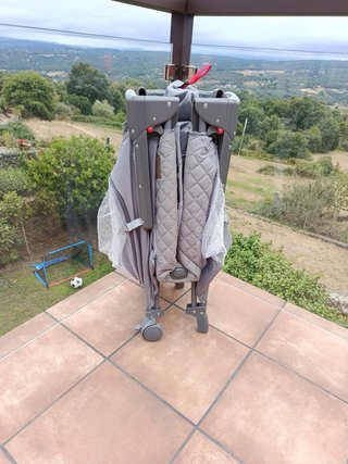 Cuna de Viaje Olmitos Gris