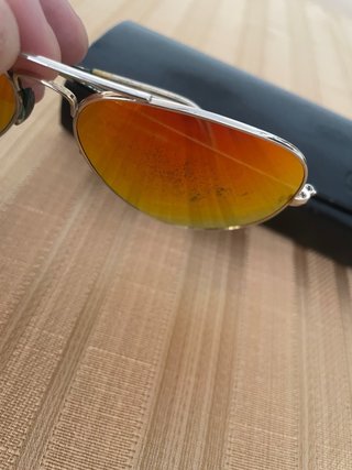 Gafas de Sol Ray-Ban Aviator Naranja/Plata