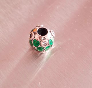 Charm Tréboles Esmaltados Plata