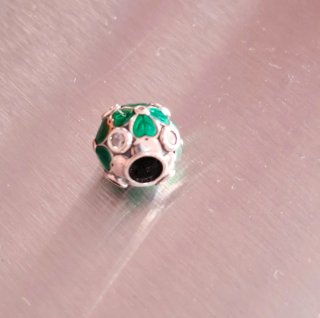 Charm Tréboles Esmaltados Plata