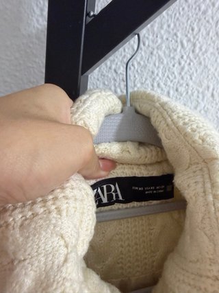 Chaleco Zara acolchado punto crudo Talla S
