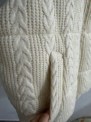 Chaleco Zara acolchado punto crudo Talla S