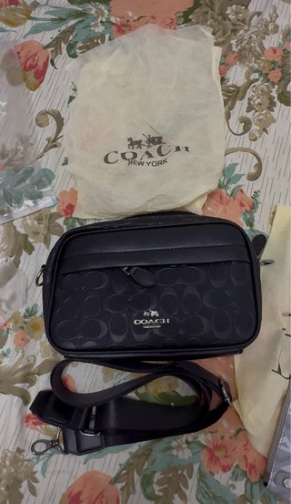 Bolso Coach Negro Hombre