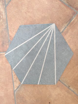 Azulejo hexagonal decorativo, sin 45 unidades