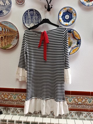 Vestido rayas mujer talla S