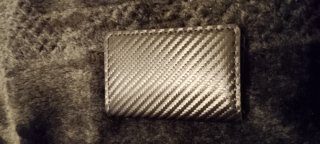 Cartera de Fibra de Carbono Negra
