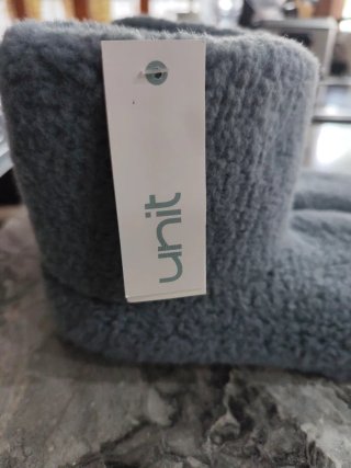 Zapatillas grises de pelo