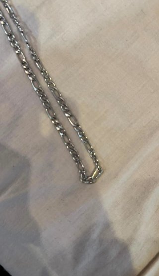 collar cadena plateado