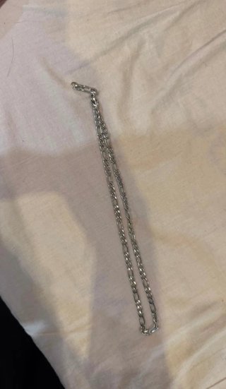 collar cadena plateado