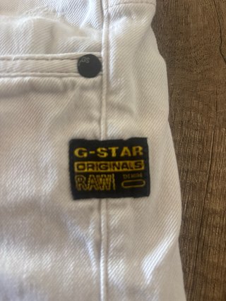 Vaqueros G-Star RAW blancos hombre Talla M