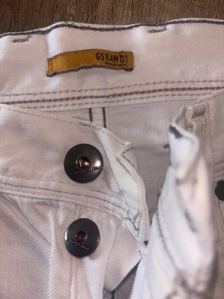 Vaqueros G-Star RAW blancos hombre Talla M