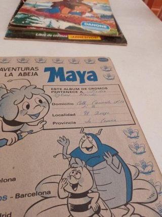 Album Cromos Abeja Maya Danone