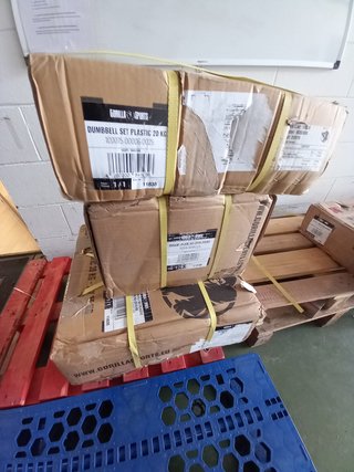 Barra y Discos Pesas Plástico 100KG