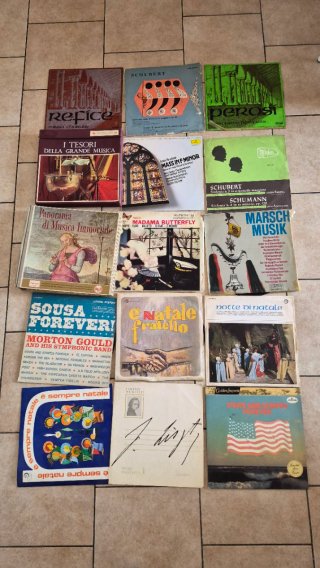 Lotto Vinili Classica, Natale, Militare