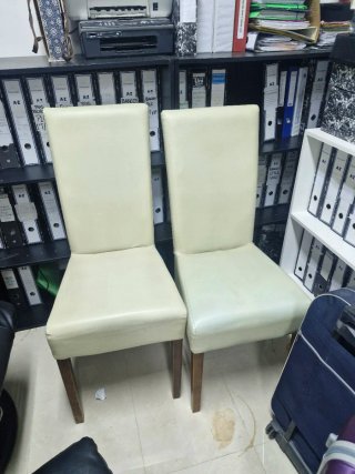 Silla Comedor Crema sky y Madera