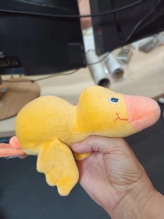 PELUCHE PATO AMARILLO FLEXIBLE, PARA BEBÉS