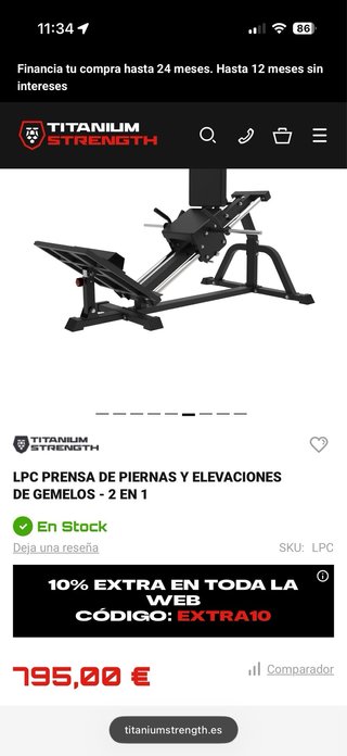 Prensa de piernas y elevación de gemelos (NUEVA)