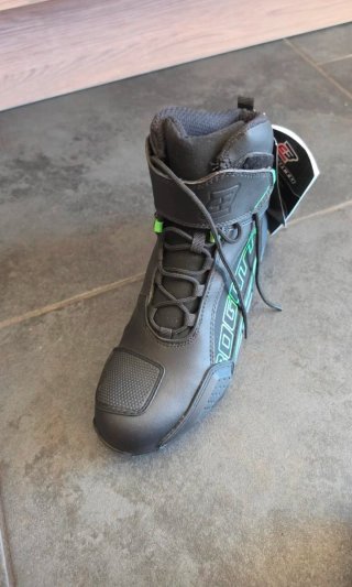 Botas Moto Bogotto Talla 45 Negras y Verdes