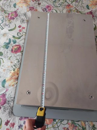 Mueble espejo plateado para baño