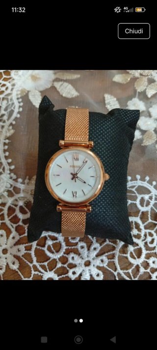 Orologio Fossil donna oro bianco