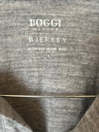 Boggi Milano Camicia Uomo 100% Lana Vergine S