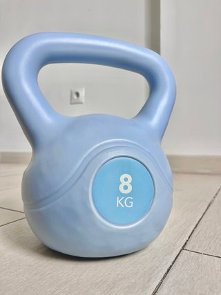 Pesa Rusa Kettlebell 8 kg Azul