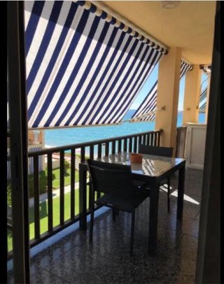Apartamento en 1 linia de mar para 6 personas