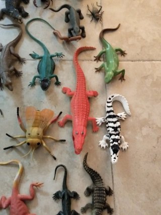 Lote animales reptiles y insectos juguete
