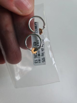 Pendientes Aro Plata de Ley 925