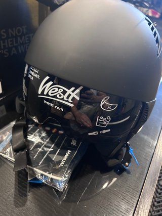 Casco Moto West W-009 Negro Mate talla S