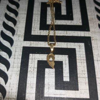 Colgante Corazón Oro 18k Cadena