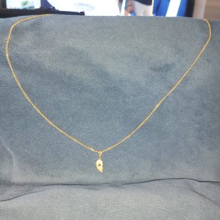 Colgante Corazón Oro 18k Cadena