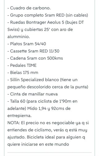 Bicicleta Trek Domane RSL Roja