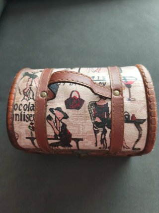 Cofre Baúl Madera Vintage Decorado