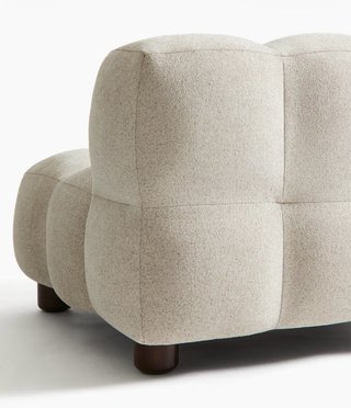 Butaca de tela beige