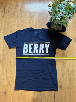 T-shirt Berry College blu taglia S usa vintage