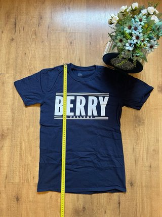 T-shirt Berry College blu taglia S usa vintage