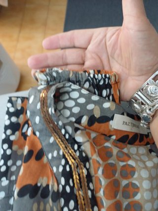 Blusa Paz Torras Talla 42 Estampada