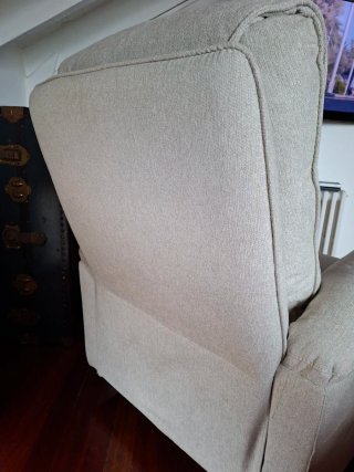 Sillón beige El Corte Inglés nuevo