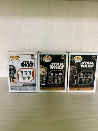 Funko Pop Star Wars: Mandalorian, Obi-Wan, Vader