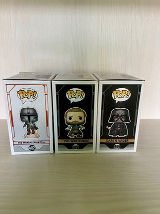 Funko Pop Star Wars: Mandalorian, Obi-Wan, Vader