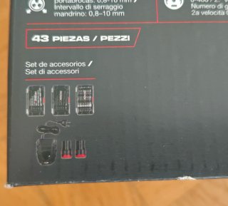 Taladro Parkside Performance 12V + Accesorios