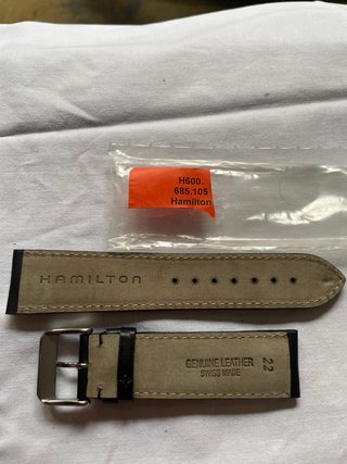 Correa Hamilton Cuero Negra H600.685.105