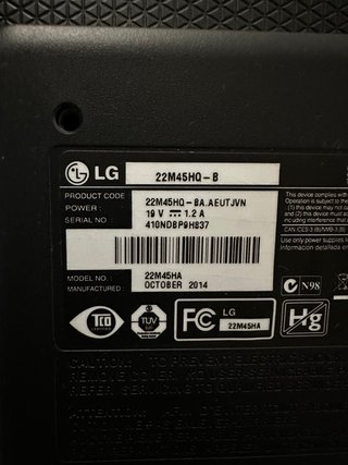 Monitor LG 22M45HQ-B LED 22 Negro