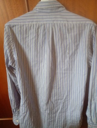 Camisa Polo Ralph Lauren Rayas Azul/Blanco